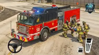 Fire Truck Rescue Sim 3D Games - Android Gameplay, iOS
