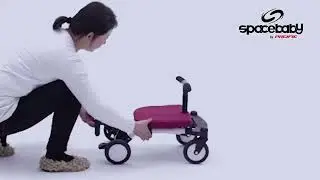 Kereta Bayi Spacebaby Care Me KMT001 6-36 Bulan Cabin Size Micro Trike Stroller