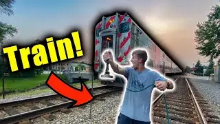Magnet Fishing Gone Terribly Wrong... (Almost Got Hit By A Train)