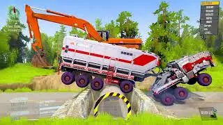 Spintires: Mudrunner Mod Truck | Driver Skills Gameplay | Game Daily6  #mudrunner #spintires