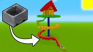 Minecraft Tutorial: How To Make A Roller Coaster House 