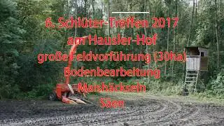 Schlüter-Traktoren bei der großen Feldvorführung einen Traktor fahren viele, eine Legende nur Profis