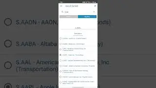 QST Mobile Android Tutorial: Symbol Search Equities