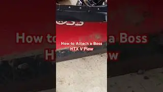 Как прикрепить отвал Boss HTX V #diy #shortvideo #snow #snowplow #shorts #short #shortsvideo #how