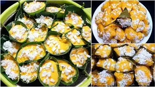 পৃথিবীর সবচেয়ে সহজ কাঁঠাল পাতায় তালের ভাপা পিঠা রেসিপি | তালের পিঠা | ভাপা পিঠা রেসিপি | পিঠা