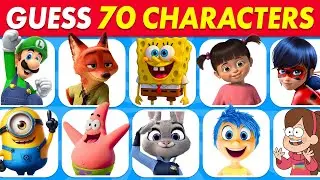 Guess the Cartoon Character Quiz 👀🤩 | Zootopia 2, Disney, Stitch, SpongeBob