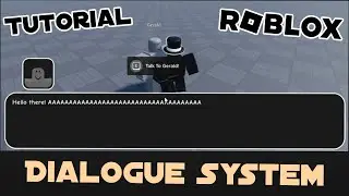 How To Make A Dialogue System | Roblox Tutorial