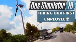 BUS SIMULATOR 18 - CONSOLES! MAKING MONEY AND HIRING OUR FIRST EMPLOYEE! XBOX, PS4