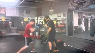 Pad Work with Coach Thompson Boxing