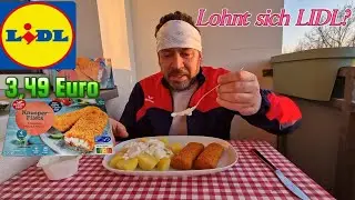 Knusper Fischfilet von LIDL mit Kr&auml;uterquark und Kartoffeln /MUKBANGVIDEO/