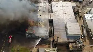 Cotton warehouse fire in Memphis
