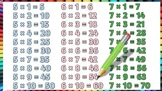Table of 5 to 7 | Table of Zero to Ten | Table (19/11/24) multiplication | 5 to 7 Tables Learning