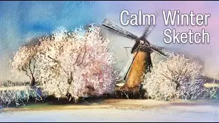 Relaxing Drawing Exercise for Anxiety | Soft Pastel ASMR