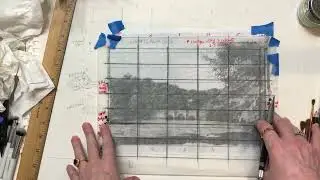 How To Draw an Impressionistic Landscape With Graphite Part 1- Drawing Techniques demonstrated