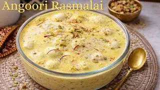 Halwai Style Angoori Rasmalai Recipe at Home | Soft & Creamy Rasmalai