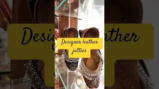 Designer leather jutties | punjabi leather jutties #designerjutti #punjabijutti