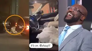 Shaq gets caught putting snow in Kenny's car by security cameras 😂