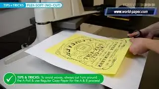 HOW TO AVOID WAVES IN A FOIL, FOREVER TRANSFER PAPER