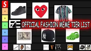 FASHION MEME TIER LIST 2020