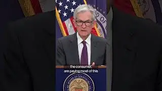 Tariffs starting to show up in&nbsp;consumer prices, says Fed Chair Powell #shorts #fed #tariffs #powell