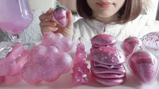 【咀嚼音】キラキラピンクスイーツを食べる【ASMR/EATINGSOUNDS】