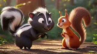 The Sneaky Skunk and the Curious Squirrel! 🍂🐾 | Nursery Rhymes & Kids Songs