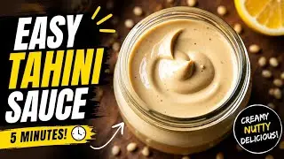 THIS TAHINI SAUCE GOES WITH EVERYTHING-HERE'S THE SECRET!#HEALTYSAUCE#SALADDRESSING