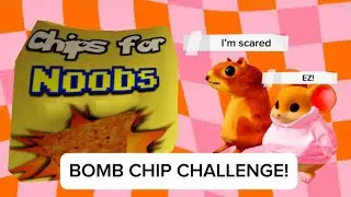 Bomb chip challenge with squirrel and hammy! || family friendly || first video