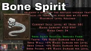D2R Skills & Abilities -  Bone Spirit (Necromancer, Poison & Bone)
