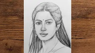 How To Draw a Girl's Face | Easy face Drawing | Easy Step by Step Pencil Drawing Tutorial