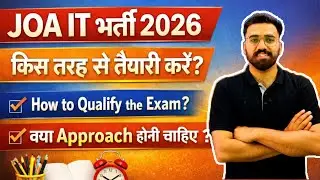 JOA IT Exam Preparation 🔥 2026 || Exam STRATEGY #joaitsyllabus #joaitexam #joaitexampreparation