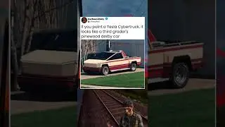 Why Painted Cybertrucks Look Like Pinewood Derby Cars 🏎️ #car #carmemes