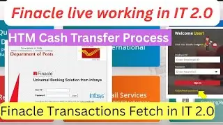 How Dop Finacle is working in IT 2.0 Portal Live Video | Finacle cash adjustment in IT 2.0 Portal