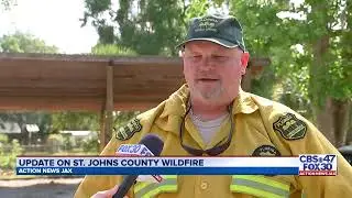 WATCH LIVE: Florida Forest Service gives update on Oscar Ashton Fire in St. Johns County