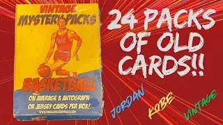 Opening Vintage Mystery Packs WE PULLED SOME COOL CARDS!