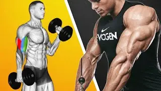 ▶️Biceps and Triceps Workout at Home With Dumbbells
