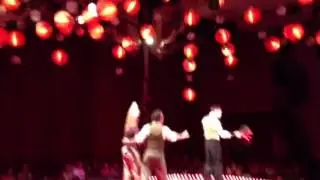 Funny hat juggler