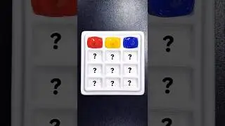 3 Primary Colors = Satisfying #colormixing #satisfying #primarycolors