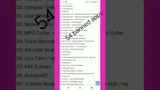 54 banned apps list😭😭😭 FF baned 100% 😭😭