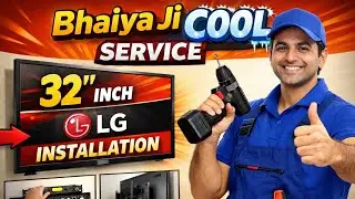 Lg tv installation wait for end 🔚 Ac, fridge.#trending #viral #shortsvideo #vlogger #demonslayer 