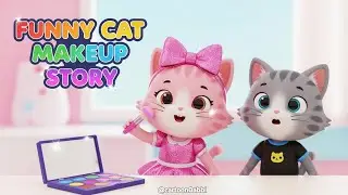 ⭐ &ldquo;Funny Cat Makeup Story | Billi Makeup Cartoon in Hindi for Kids&rdquo;