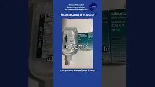 💉Administraci&oacute;n de ALB&Uacute;MINA al 4% por BIC