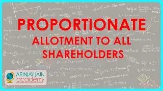 Oversubscription of shares - Proportionate allotment to all shareholders | Class XII Accounts