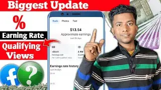 📌Facebook Biggest Update Monetization Earning Rate & Qualifying Views 🔥 