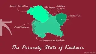 Kashmir - Map Animation - 4K