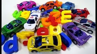 Unboxing Color Magnetic Letters & Learning Alphabet| Play with Hot Wheels Cars and Letters