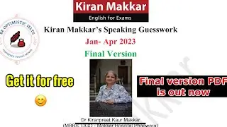 IELTS Speaking January to April 2023 Final version pdf || Makkar IELTS speaking final version PDF
