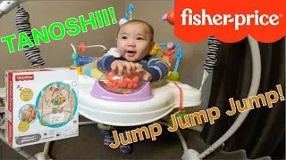 5-month-old baby Ty in his baby jumper Fisher-Price Jumperoo