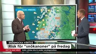 S&aring; drar sn&ouml;smockan in &ouml;ver Norrlandskusten - Nyheterna (TV4)