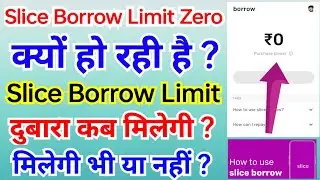 Why is the Slice Borrow Limit going to Zero? | When will the Slice Borrow Limit be available agai...